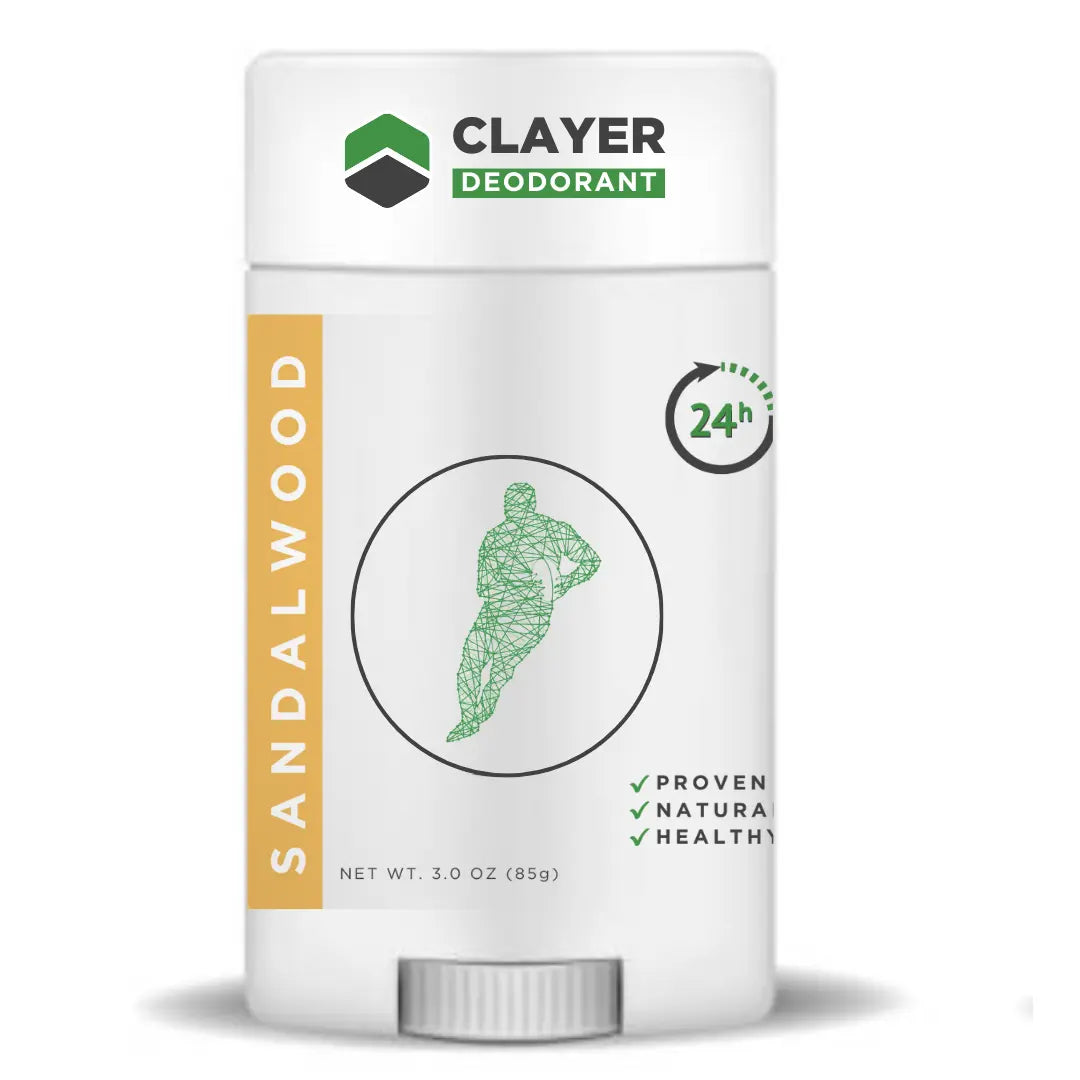 Natural Deodorant - Rugby - 3.35 OZ - NEW FORMULA - CLAYER