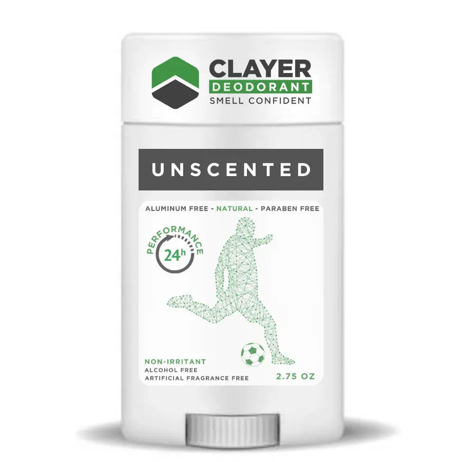 Clayer Natural Deodorant - Soccer Players - 2.75 OZ - CLAYER