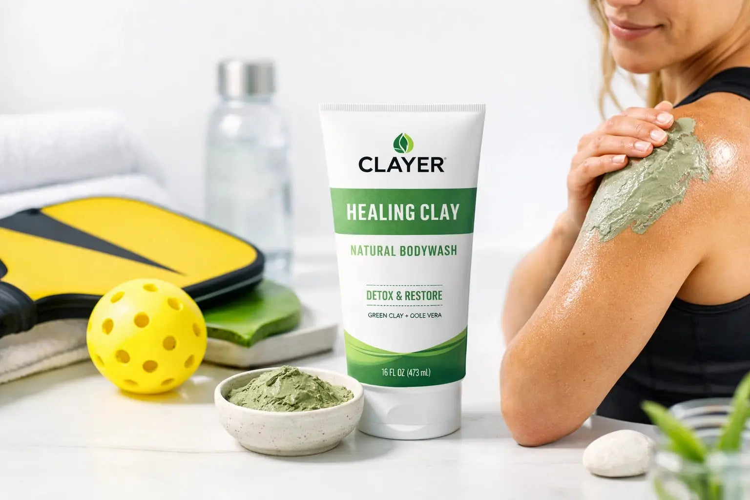 Pickleball Natural BodyWash Clayer 16oz – CLAYER
