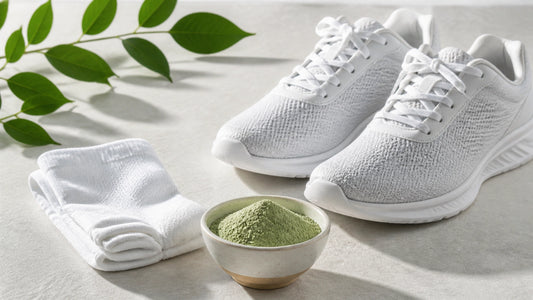 Green clay for heavy metal free odor powder and clean gear care