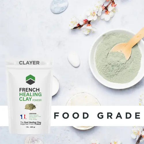 Healing Clay Powder CLAYER   #1 Green Clay Recovery | 100/100 on Yuka