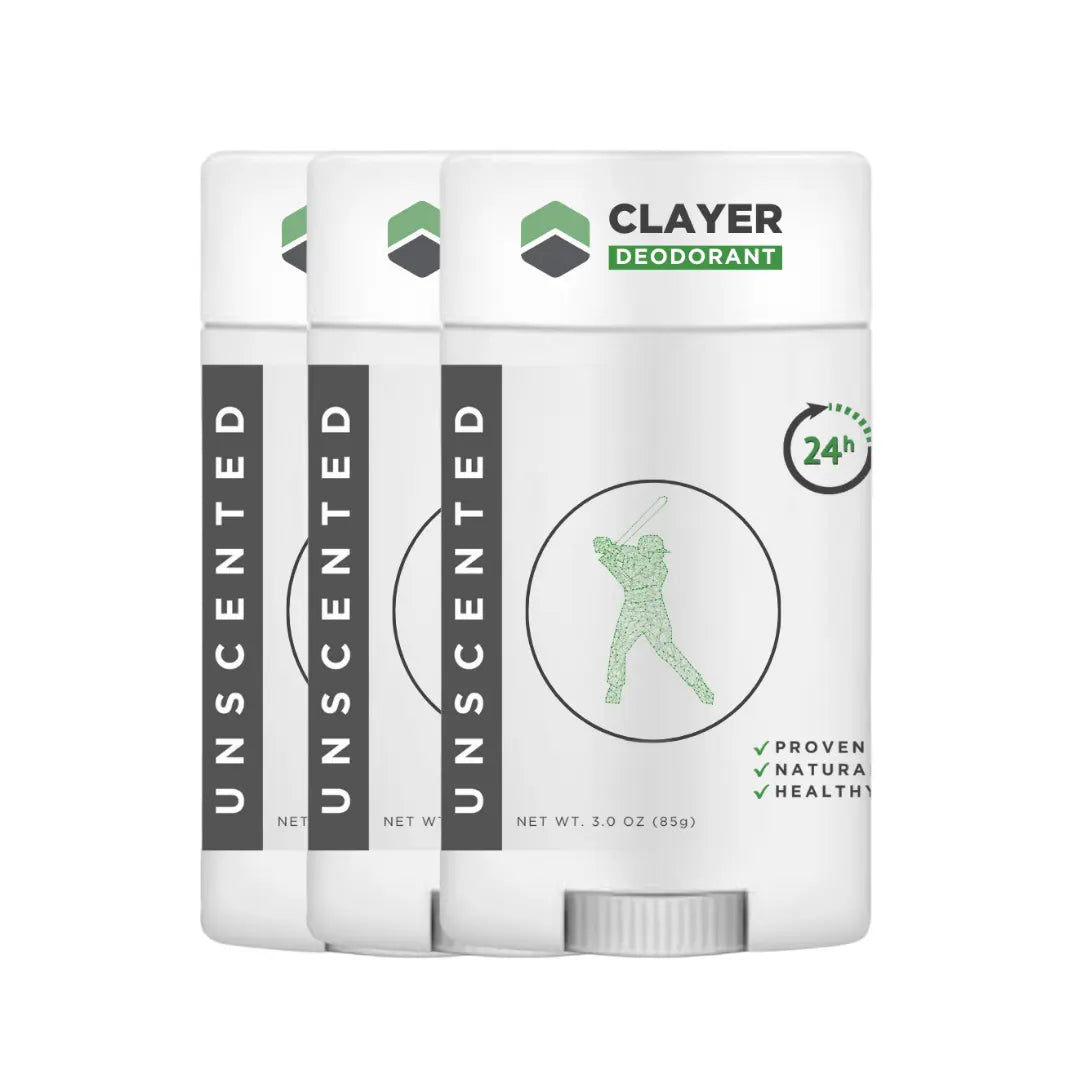 Natural Deodorant - Baseball Players - 2.75 OZ - Aluminum Free CLAYER