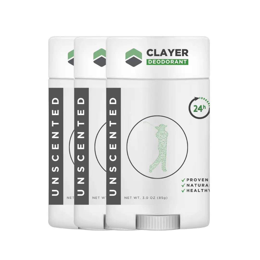 Natural Deodorant - Golfers 2.75 OZ - Aluminum Free CLAYER