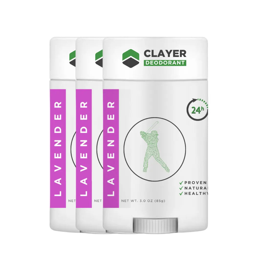 Natural Deodorant - Baseball Players - 2.75 OZ - Aluminum Free CLAYER