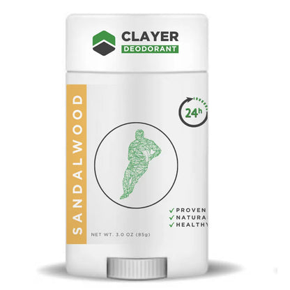Natural Deodorant - Rugby - 3.35 OZ - NEW FORMULA - CLAYER