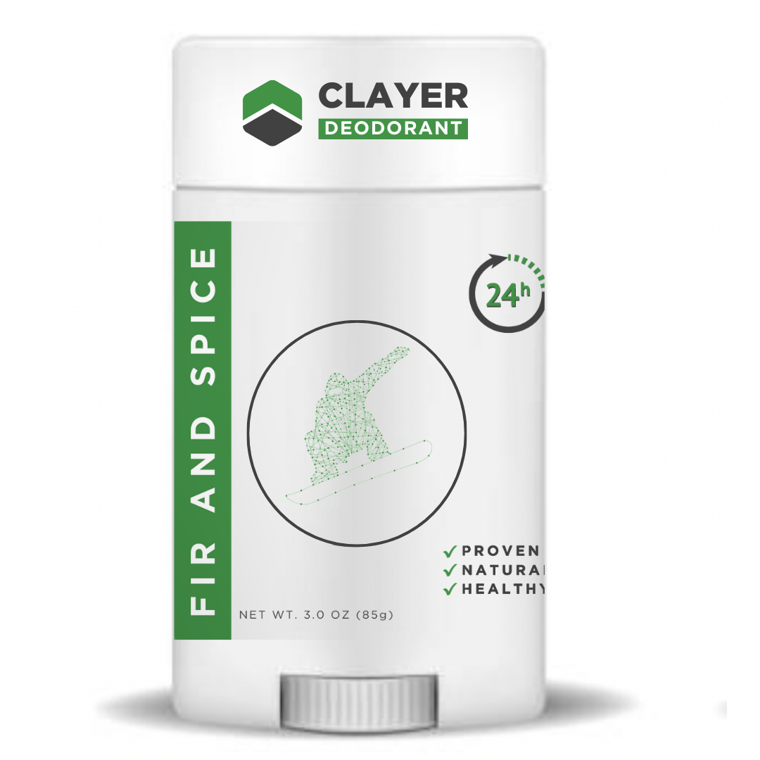 Natural Deodorant - Snowboarders - 2.75 OZ - Aluminum Free CLAYER