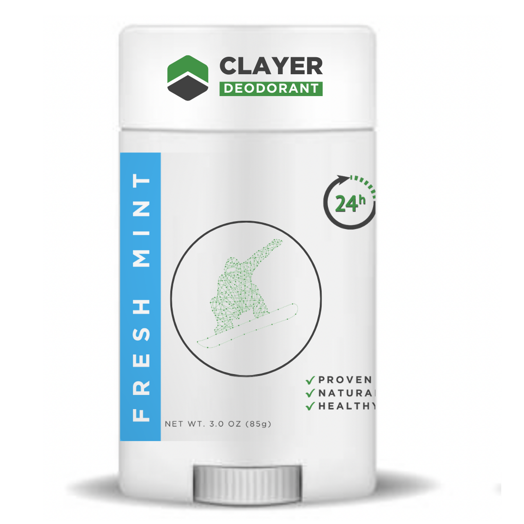 Natural Deodorant - Snowboarders - 2.75 OZ - Aluminum Free CLAYER