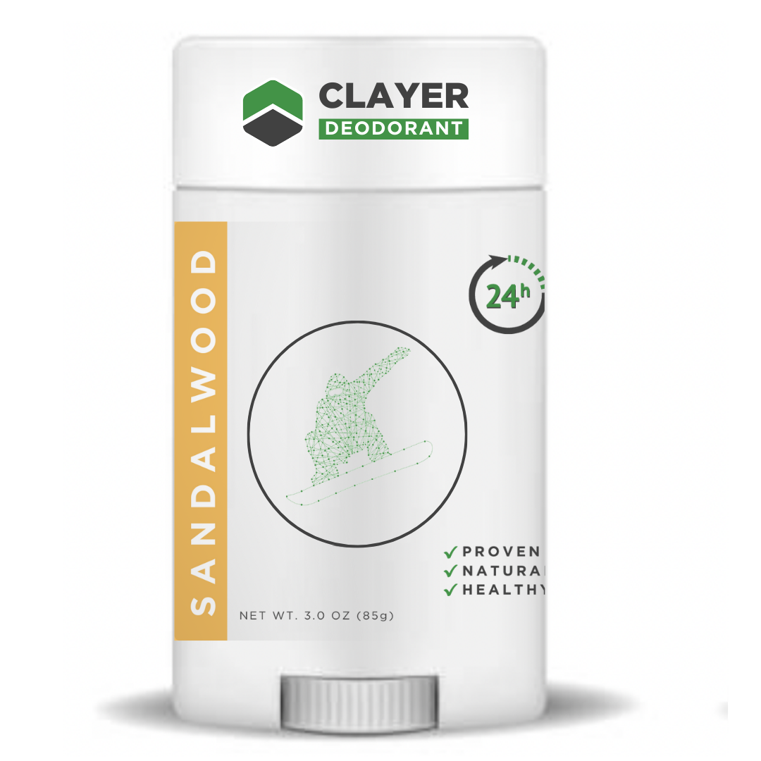 Natural Deodorant - Snowboarders - 2.75 OZ - Aluminum Free CLAYER