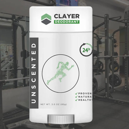 Natural Deodorant - Active Lifestyle - 3.35 OZ - NEW FORMULA - CLAYER