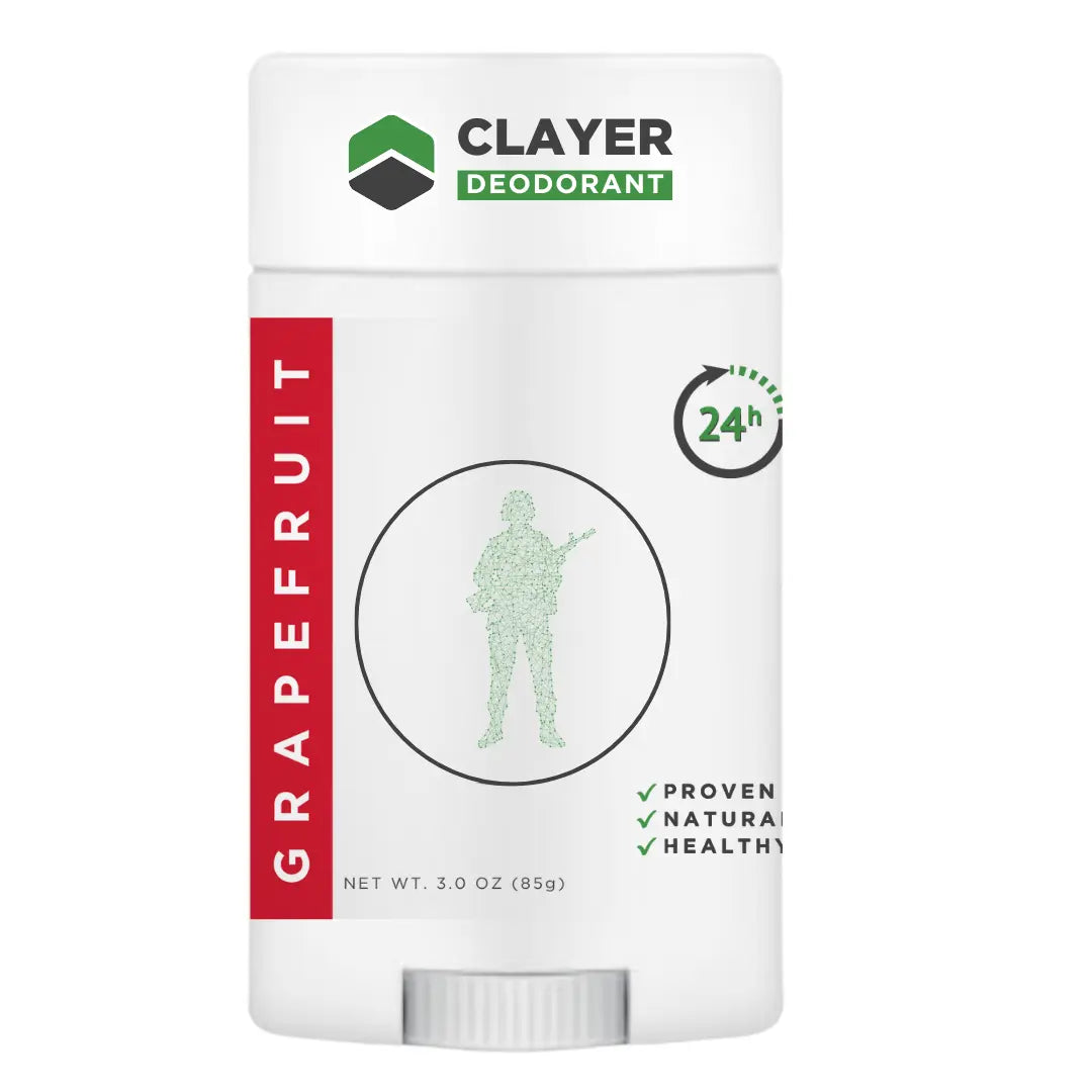 Natural Deodorant - Military - 2.75 OZ - Aluminum Free CLAYER