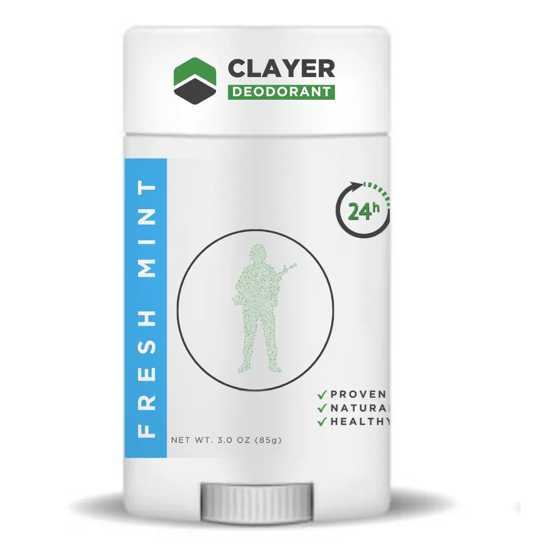 Natural Deodorant - Military - 2.75 OZ - Aluminum Free CLAYER