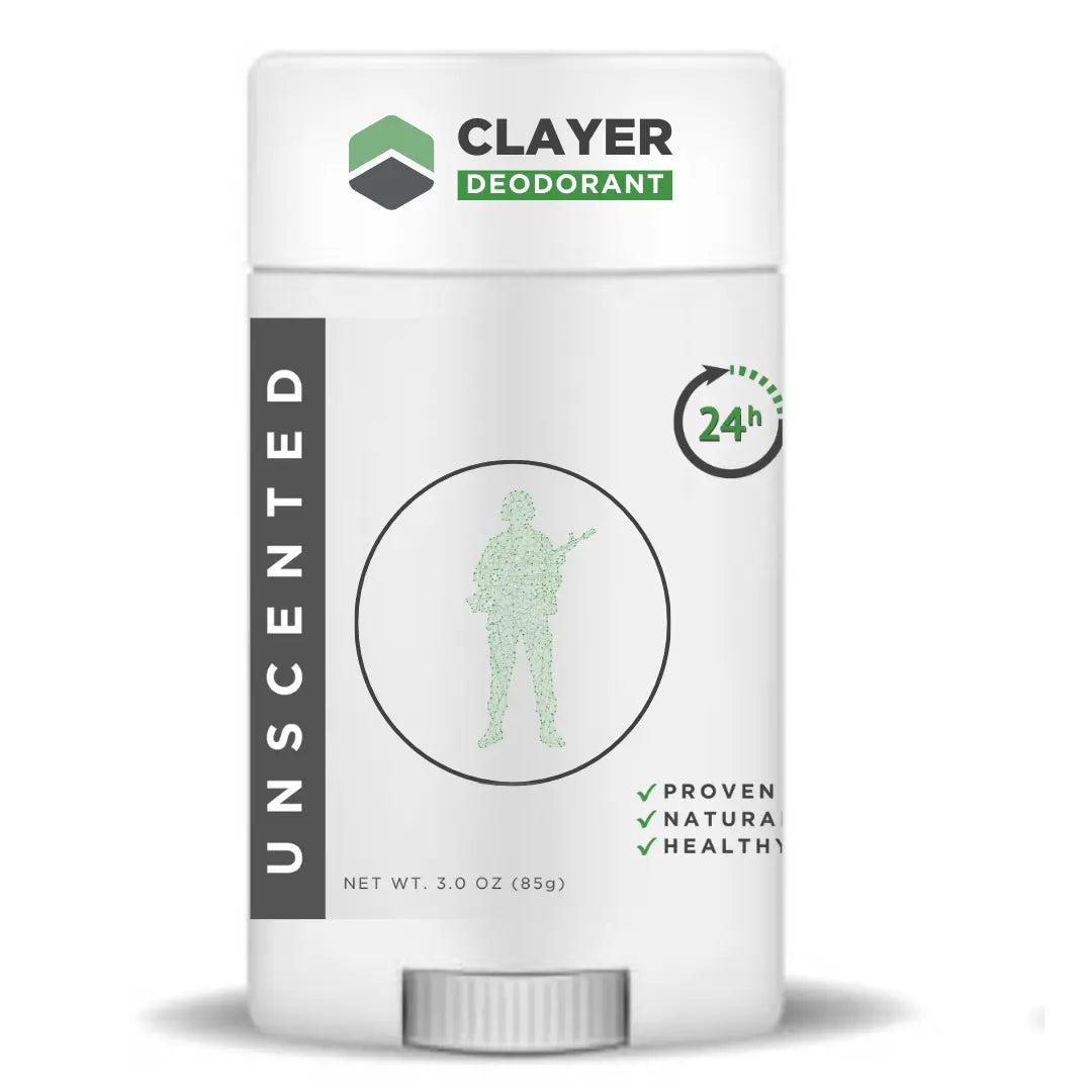 Natural Deodorant - Military - 2.75 OZ - Aluminum Free CLAYER