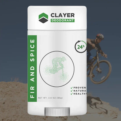 Natural Deodorant - Bike Riders 3.35 OZ - NEW FORMULA - CLAYER