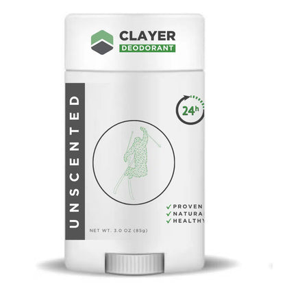 Natural Deodorant - Skiers - 3.35 OZ - NEW FORMULA - CLAYER