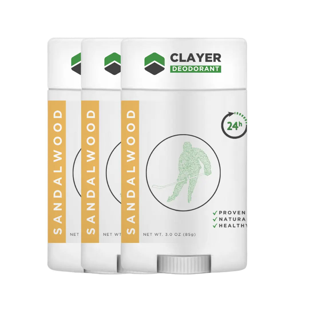 Natural Deodorant - Hockey Players - 2.75 OZ - Alumium Free CLAYER