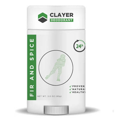 Natural Deodorant - Roller Skaters - 3.35 OZ - NEW FORMULA - CLAYER