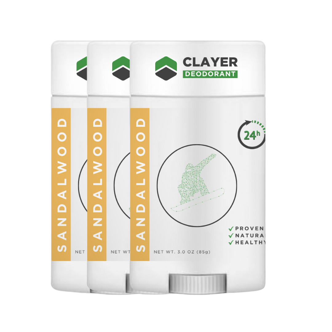 Natural Deodorant - Snowboarders - 2.75 OZ - Aluminum Free CLAYER