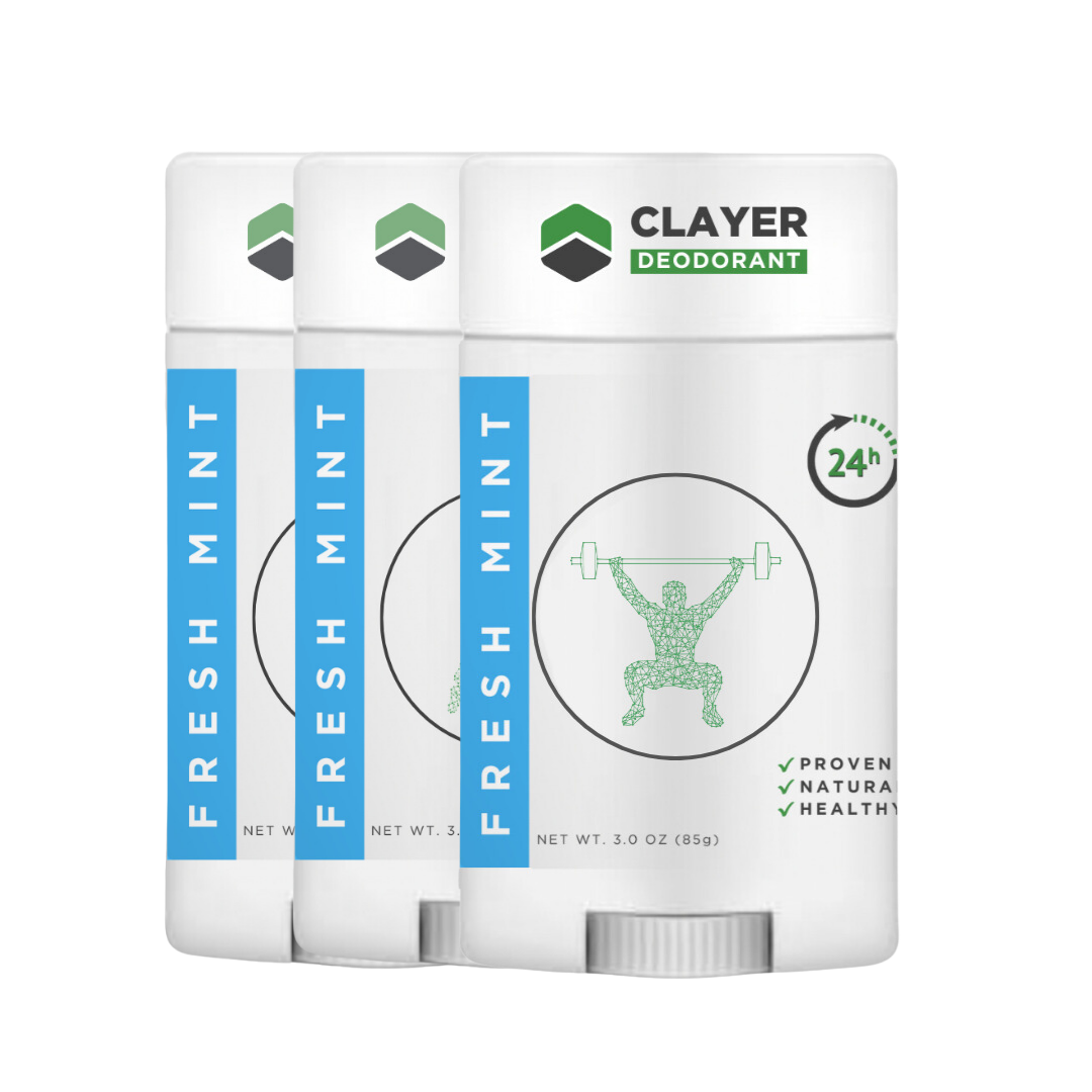 Natural Deodorant - Weight Lifters - 2.75 OZ - Aluminum Free CLAYER