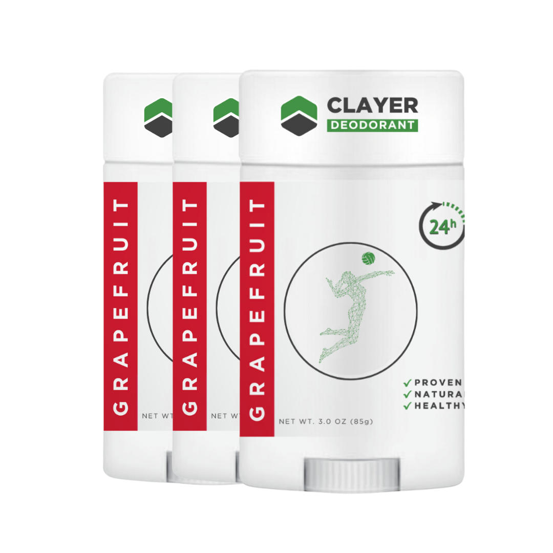 Natural Deodorant - Volleyball Players - 2.75 OZ - Aluminum Free CLAYER