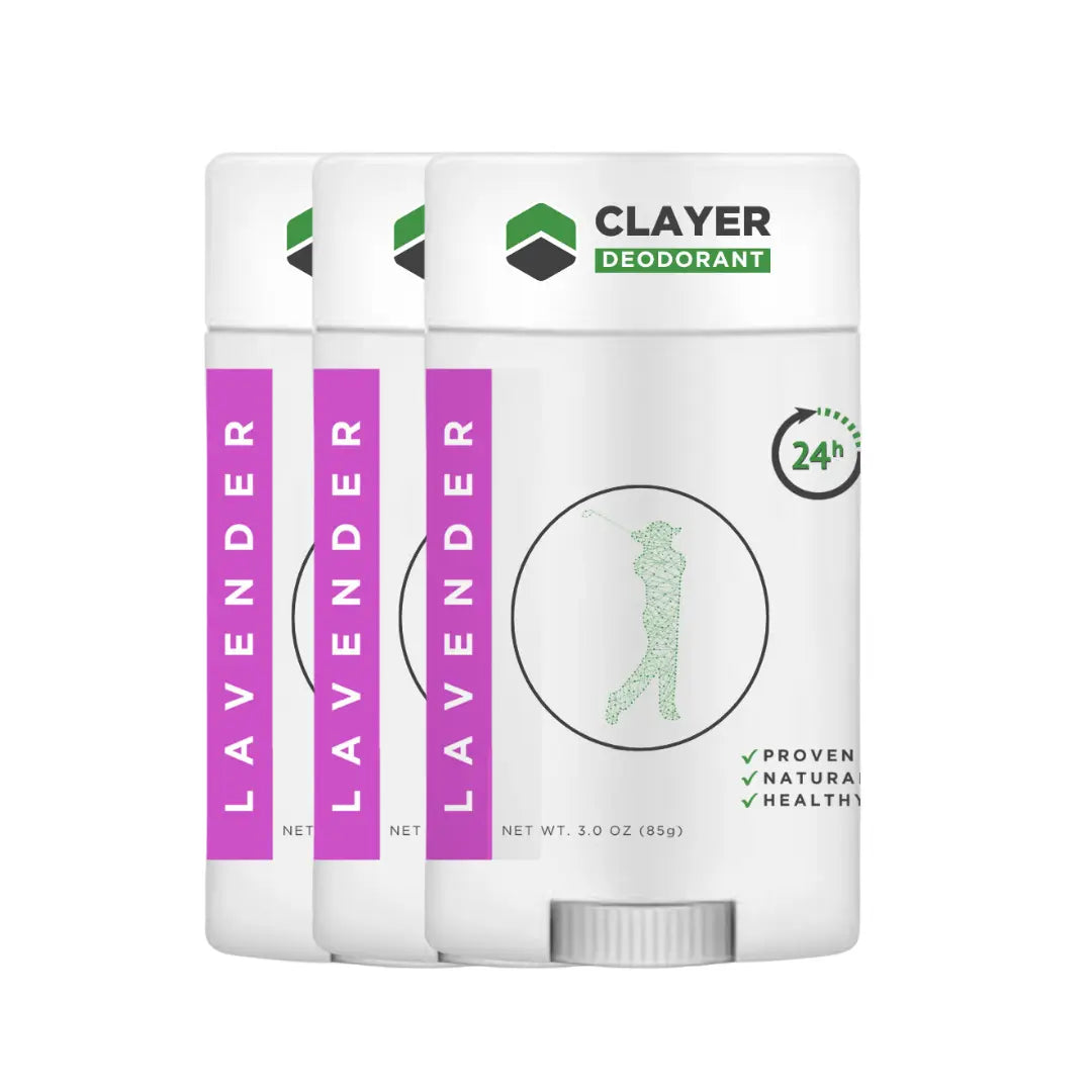 Natural Deodorant - Golfers 2.75 OZ - Aluminum Free CLAYER