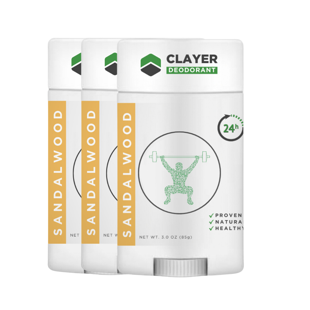 Natural Deodorant - Weight Lifters - 2.75 OZ - Aluminum Free CLAYER