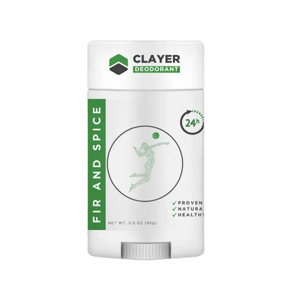 Natural Deodorant - Volleyball Players - 3.35 OZ - NEW FORMULA - CLAYER
