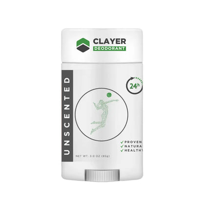 Natural Deodorant - Volleyball Players - 3.35 OZ - NEW FORMULA - CLAYER