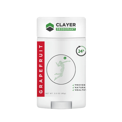 Natural Deodorant - Volleyball Players - 2.75 OZ - Aluminum Free CLAYER