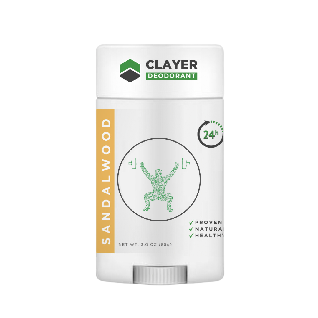 Natural Deodorant - Weight Lifters - 2.75 OZ - Aluminum Free CLAYER