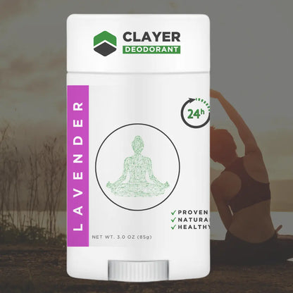 Natural Deodorant - Health and Peace 3.35 OZ - NEW FORMULA - CLAYER
