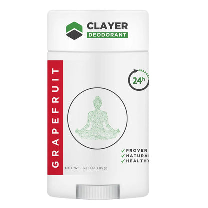 Natural Deodorant - Health and Peace 3.35 OZ - NEW FORMULA - CLAYER
