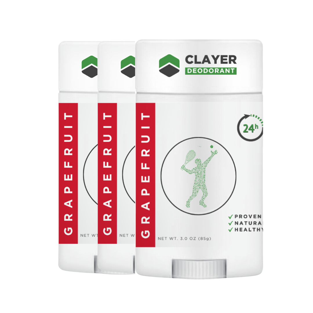 Best Natural Deodorant - Tennis - 2.75 OZ - Aluminum Free CLAYER