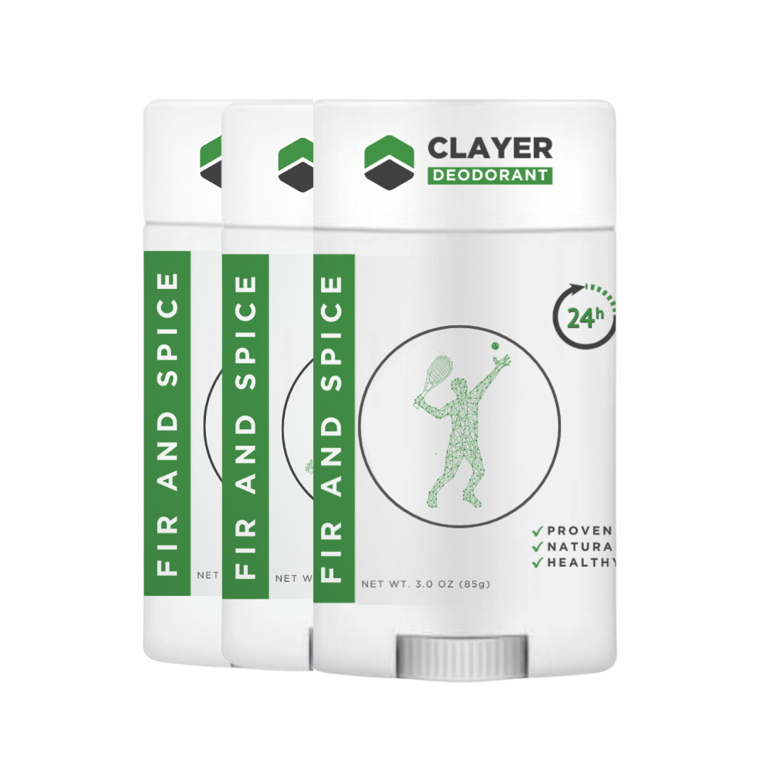 Best Natural Deodorant - Tennis - 2.75 OZ - Aluminum Free CLAYER