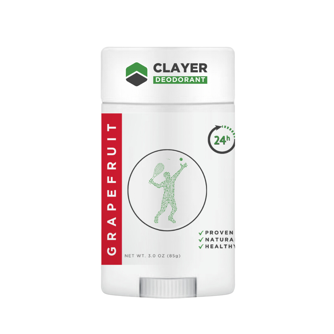 Best Natural Deodorant - Tennis - 2.75 OZ - Aluminum Free CLAYER