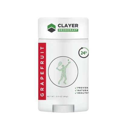 Best Natural Deodorant Tennis - 3.35 OZ - NEW FORMULA - CLAYER
