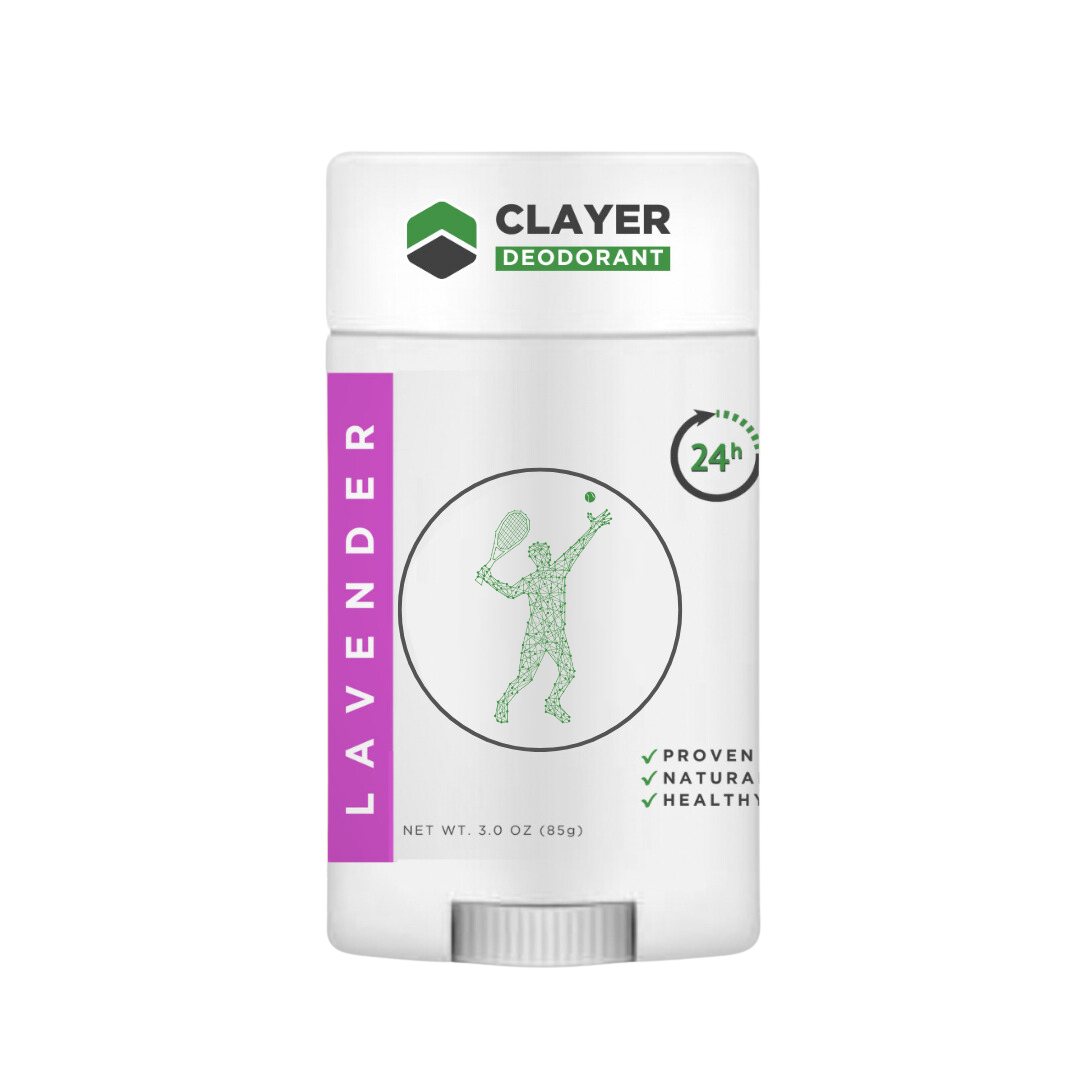 Best Natural Deodorant - Tennis - 2.75 OZ - Aluminum Free CLAYER