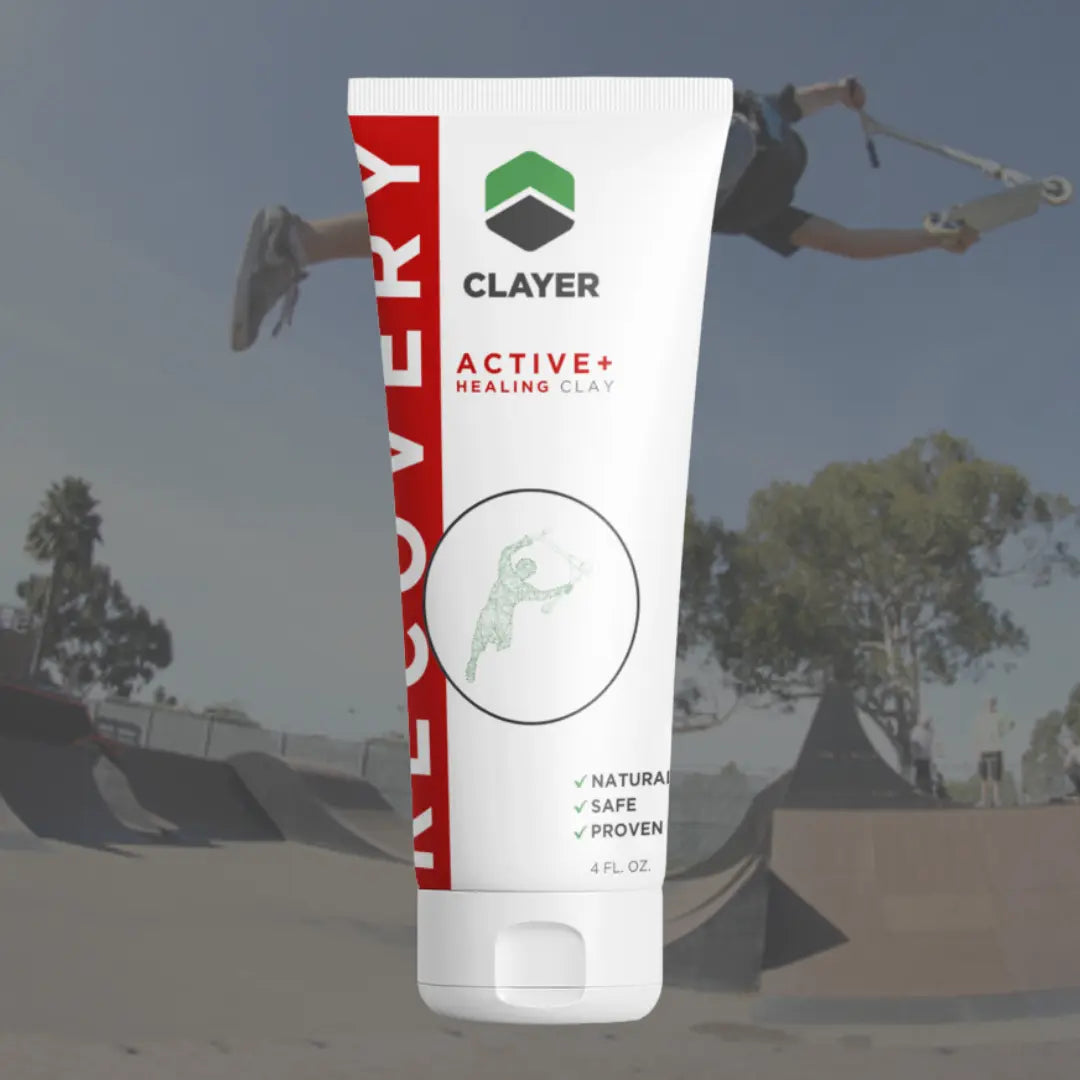 Recovery - Scooter Riders Faster Recovery - 4 FL. OZ. CLAYER- green clay - healing clay - bentonite clay