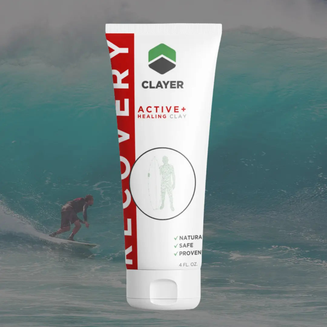 Surfers Faster Recovery - Healing Clay 4 fl oz clayerworld- green clay - healing clay - bentonite clay