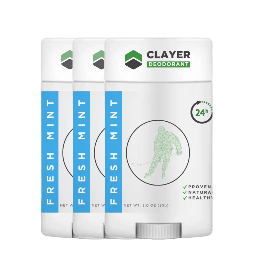 Natural Deodorant - Hockey Players - 2.75 OZ - Alumium Free CLAYER