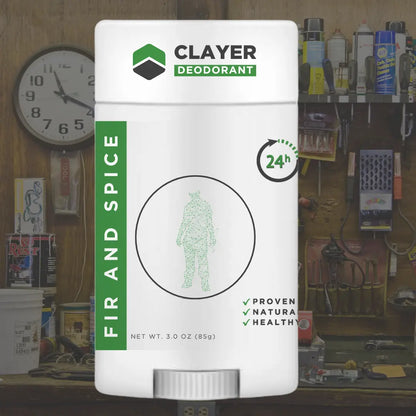 Natural Deodorant - Workers - 3.35 OZ - NEW FORMULA - CLAYER