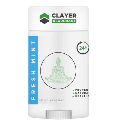 Natural Deodorant - Health and Peace 3.35 OZ - NEW FORMULA - CLAYER