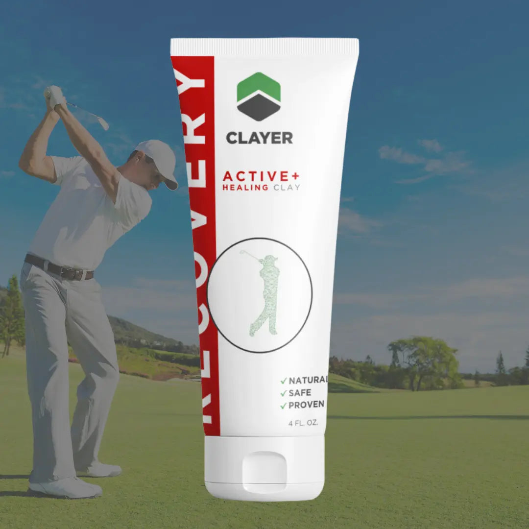 Golfers Faster Recovery - 4 FL. OZ. CLAYER- green clay - healing clay - bentonite clay