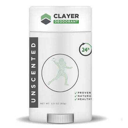 Natural Deodorant - Football Players - 3.35 OZ - NEW FORMULA - CLAYER