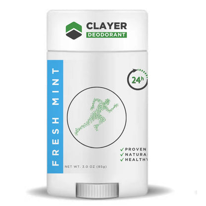 Natural Deodorant - Active Lifestyle - 3.35 OZ - NEW FORMULA - CLAYER