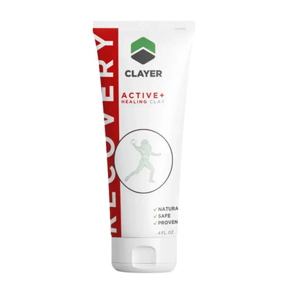 Football Players Faster Recovery - 4 FL. OZ. CLAYER- green clay - healing clay - bentonite clay