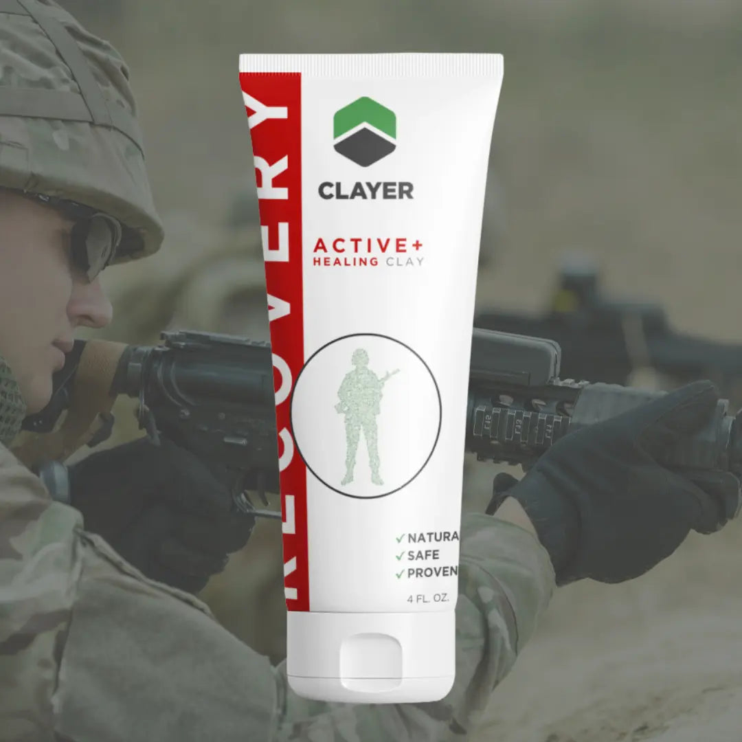 Recovery - Military Care - Faster Recovery - 4 FL. OZ. CLAYER- green clay - healing clay - bentonite clay