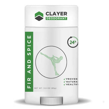 Natural Deodorant - Figure Skaters - 3.35 OZ - NEW FORMULA - CLAYER