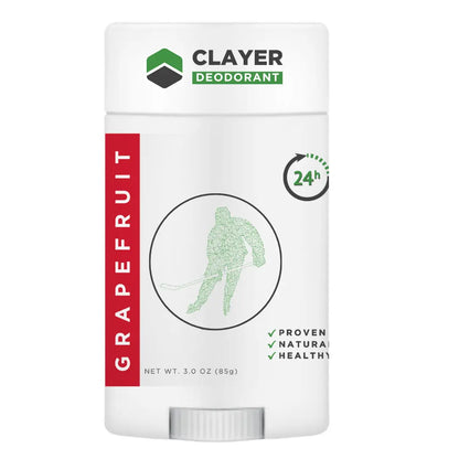 Natural Deodorant - Hockey Players - 3.35 OZ - NEW FORMULA - CLAYER