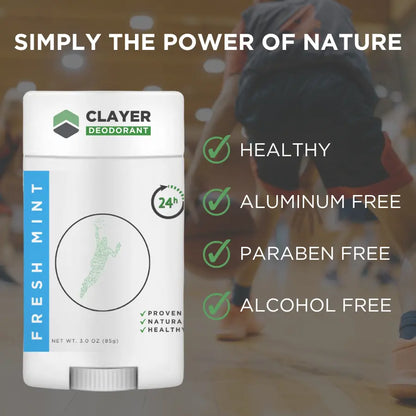 Natural Deodorant - Basketball Players - 3.35 OZ - NEW FORMULA - CLAYER
