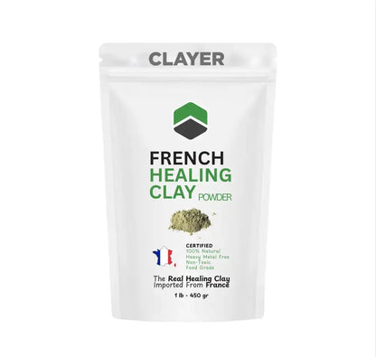 Best Bentonite Clay Powder - Food Grade 1 lb - Heavy Metal Free CLAYER